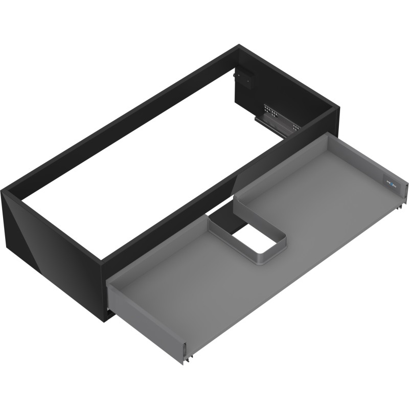 Mexen Box-A korpus ormarića ispod umivaonika 100 cm, 1 ladica, crni sjaj - 91AX0-1000-235-1-70