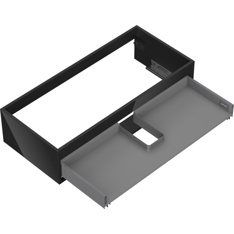 Mexen Box-A korpus szafki podumywalkowej 100 cm, 1 szuflada, czarny połysk - 91AX0-1000-235-1-70