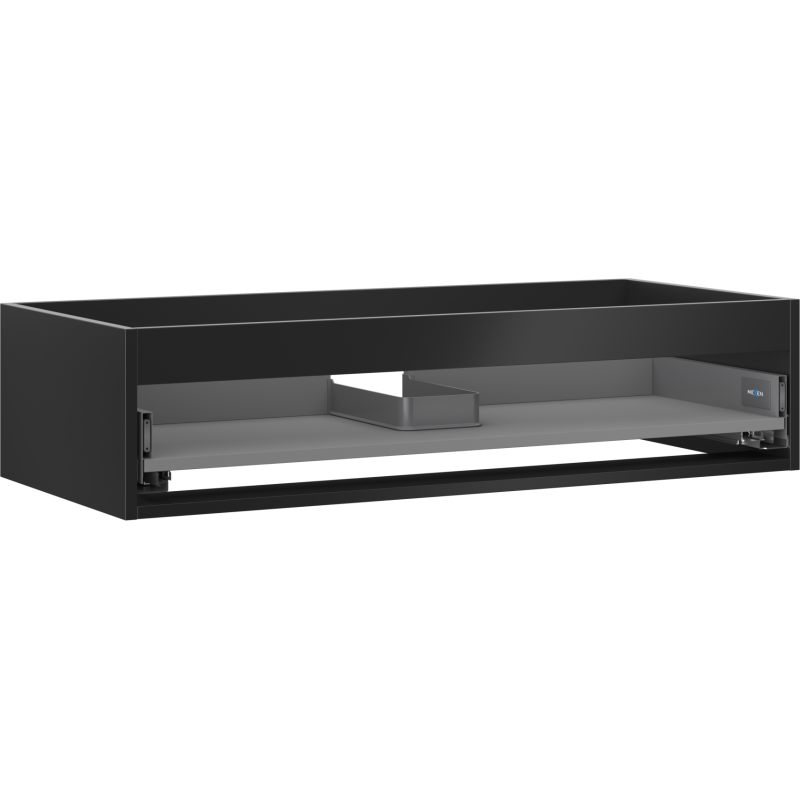 Mexen Box-A corpo do armário de cozinha 100 cm, 1 gaveta, preto mate - 91AX0-1000-235-1-71