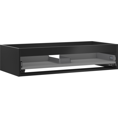 Mexen Box-A cuerpo del mueble bajo lavabo 100 cm, 1 cajón, negro mate - 91AX0-1000-235-1-71