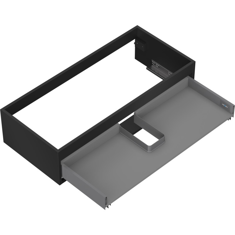 Mexen Box-A ormar za umivaonik 100 cm, 1 ladica, crna mat - 91AX0-1000-235-1-71