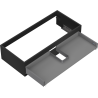 Mexen Box-A ormar za umivaonik 100 cm, 1 ladica, crna mat - 91AX0-1000-235-1-71