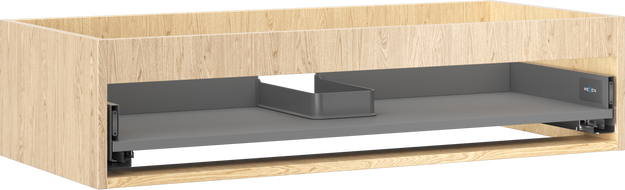 Mexen Box-A kastlichaam onder wastafel 100 cm, 1 lade, eik - 91AX0-1000-235-1-81