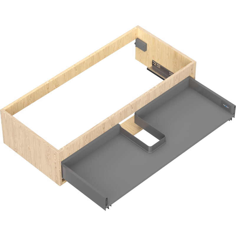 Mexen Box-A cuerpo de gabinete bajo lavabo 100 cm, 1 cajón, roble - 91AX0-1000-235-1-81