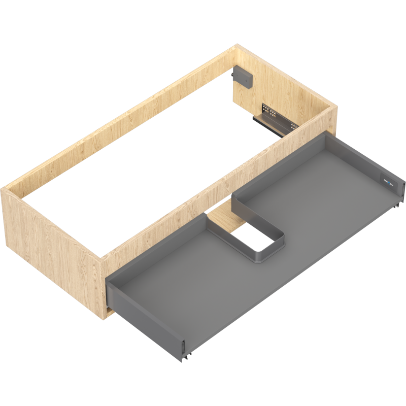 Mexen Box-A korpus szafki podumywalkowej 100 cm, 1 szuflada, dąb - 91AX0-1000-235-1-81