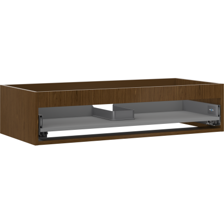 Mexen Box-A Korpus des Waschtischunterschranks 100 cm, 1 Schublade, Nussbaum - 91AX0-1000-235-1-86