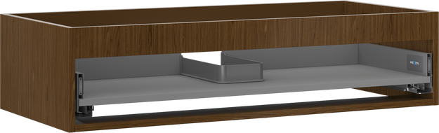 Mexen Box-A kastombouw voor wastafelonderkast 100 cm, 1 lade, noten - 91AX0-1000-235-1-86