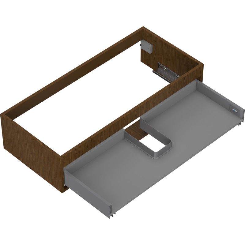 Mexen Box-A valamualuse kapi korpus 100 cm, 1 sahtel, pähkel - 91AX0-1000-235-1-86