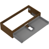 Mexen Box-A kastombouw voor wastafelonderkast 100 cm, 1 lade, noten - 91AX0-1000-235-1-86
