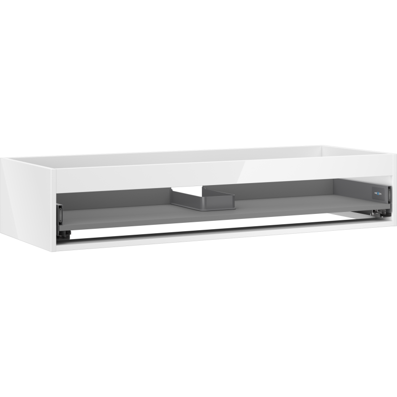 Mexen Box-A corpo de armário para lavatório 120 cm, 1 gaveta, branco brilhante - 91AX0-1200-235-1-00