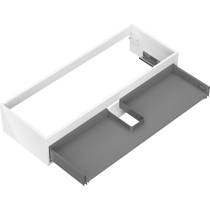 Mexen Box-A korpus szafki podumywalkowej 120 cm, 1 szuflada, biały połysk - 91AX0-1200-235-1-00