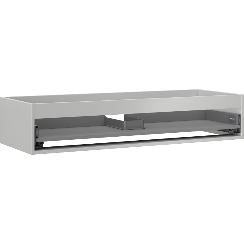 Mexen Box-A Korpus des Waschbeckenunterschranks 120 cm, 1 Schublade, Grau Matt - 91AX0-1200-235-1-62