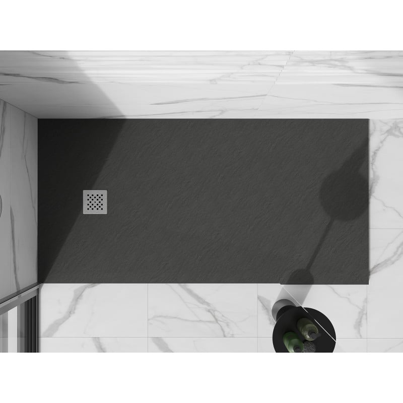 Mexen Stone+ brodzik kompozytowy prostokątny 180 x 90 cm, antracyt - 44719018