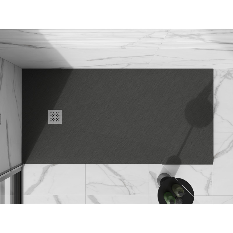 Mexen Stone+ plato de ducha rectangular de composite 180 x 90 cm, antracita - 44719018