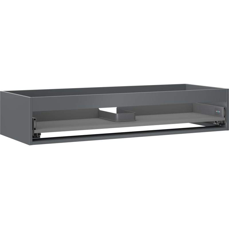 Mexen Box-A kastromp voor wastafelonderkast 120 cm, 1 lade, mat grafiet - 91AX0-1200-235-1-66