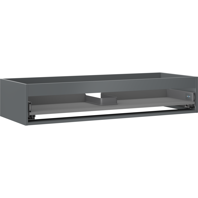 Mexen Box-A Korpus des Waschtischunterschranks 120 cm, 1 Schublade, Graphit matt - 91AX0-1200-235-1-66