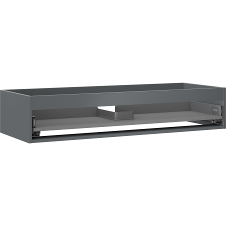 Mexen Box-A Korpus des Waschtischunterschranks 120 cm, 1 Schublade, Graphit matt - 91AX0-1200-235-1-66