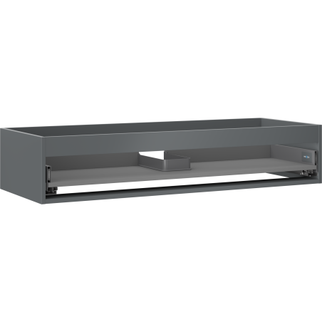 Mexen Box-A valamualuse kapi korpus 120 cm, 1 sahtel, matt grafiit - 91AX0-1200-235-1-66