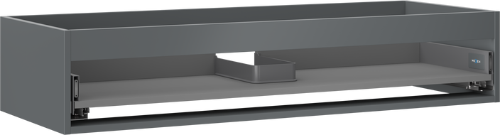 Mexen Box-A kastlichaam onder wastafel 120 cm, 1 lade, grafiet mat - 91AX0-1200-235-1-66
