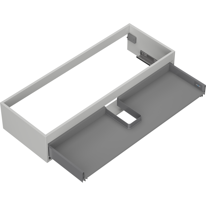 Mexen Box-A corpo do armário inferior para lavatório 120 cm, 1 gaveta, cinza mate - 91AX0-1200-235-1-62