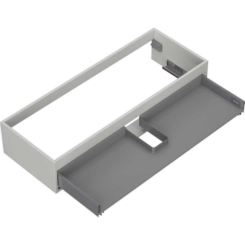 Mexen Box-A korpus ormarića ispod umivaonika 120 cm, 1 ladica, sivi mat - 91AX0-1200-235-1-62