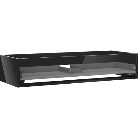 Mexen Box-A Korpus Unterschrank 120 cm, 1 Schublade, Schwarz Glanz - 91AX0-1200-235-1-70