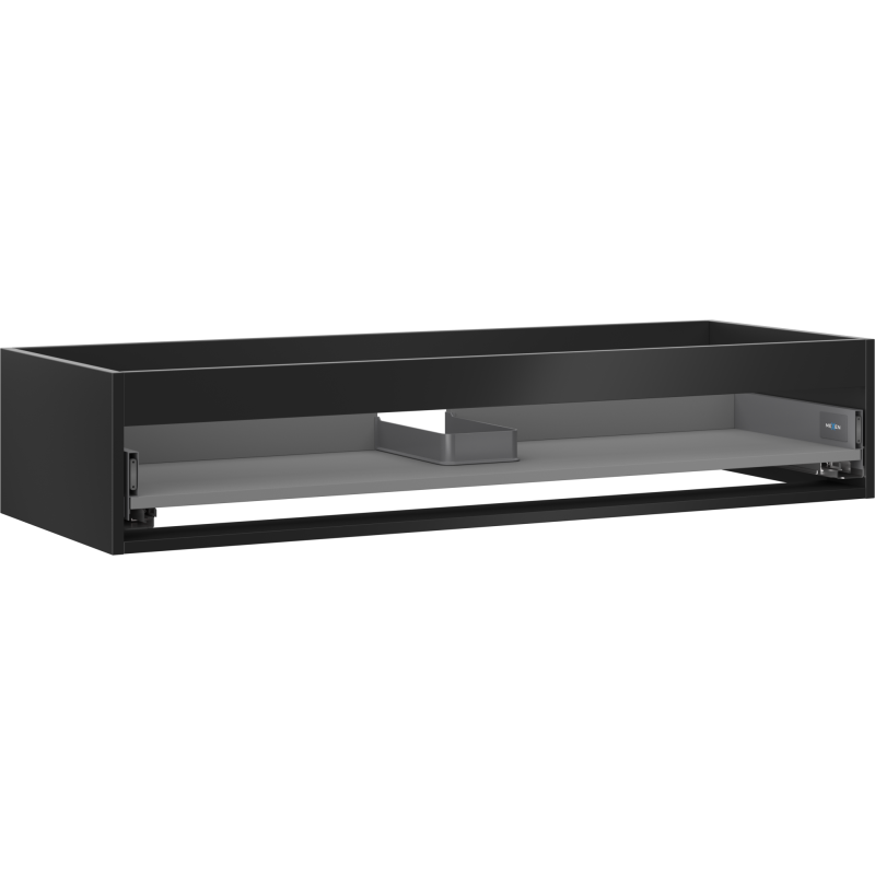 Mexen Box-A corps de l'armoire sous le lavabo 120 cm, 1 tiroir, noir mat - 91AX0-1200-235-1-71
