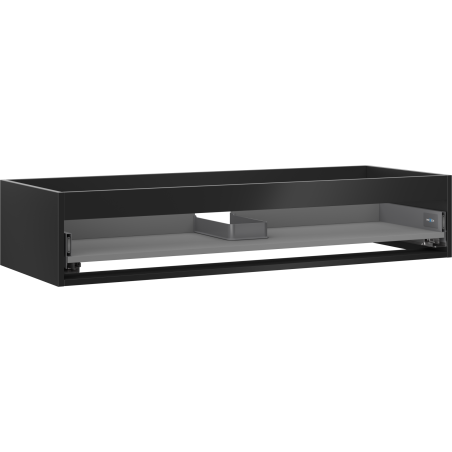 Mexen Box-A skåpstomme för tvättställ 120 cm, 1 låda, svart matt - 91AX0-1200-235-1-71