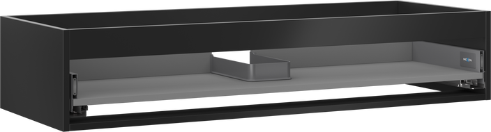 Mexen Box-A 120 cm under-sink cabinet body, 1 drawer, black matte - 91AX0-1200-235-1-71