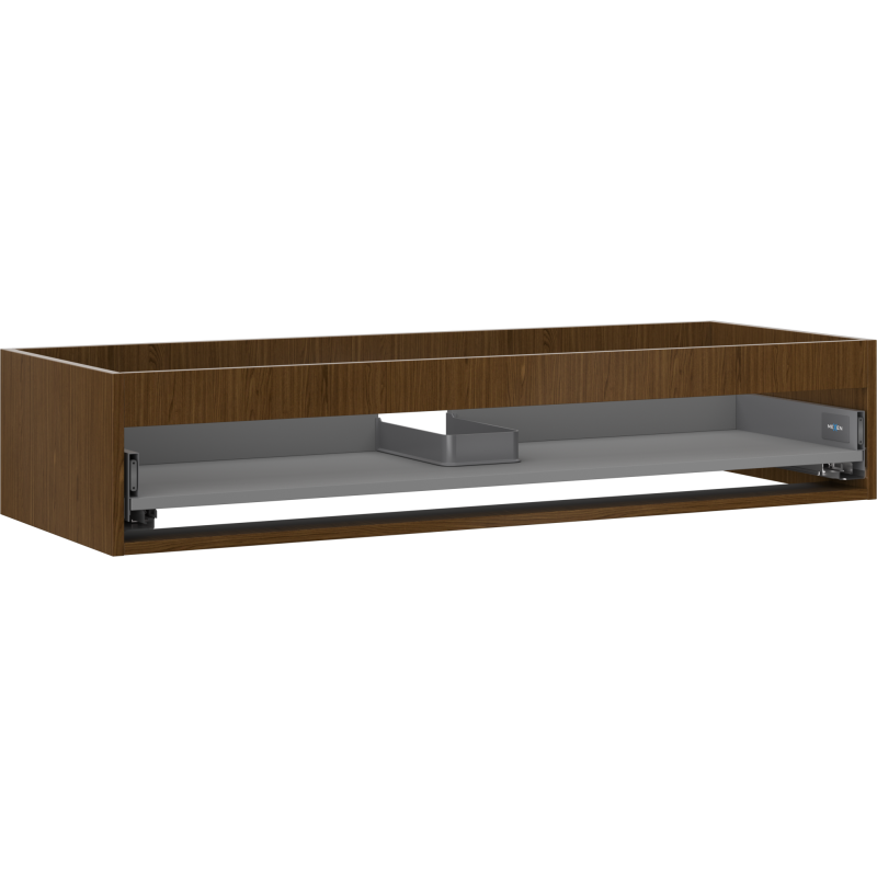 Mexen Box-A cabinet body for washbasin 120 cm, 1 drawer, walnut - 91AX0-1200-235-1-86