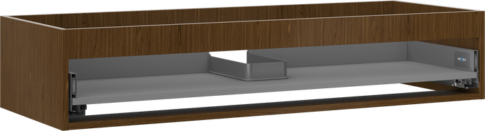 Mexen Box-A cuerpo de gabinete bajo lavabo 120 cm, 1 cajón, nogal - 91AX0-1200-235-1-86