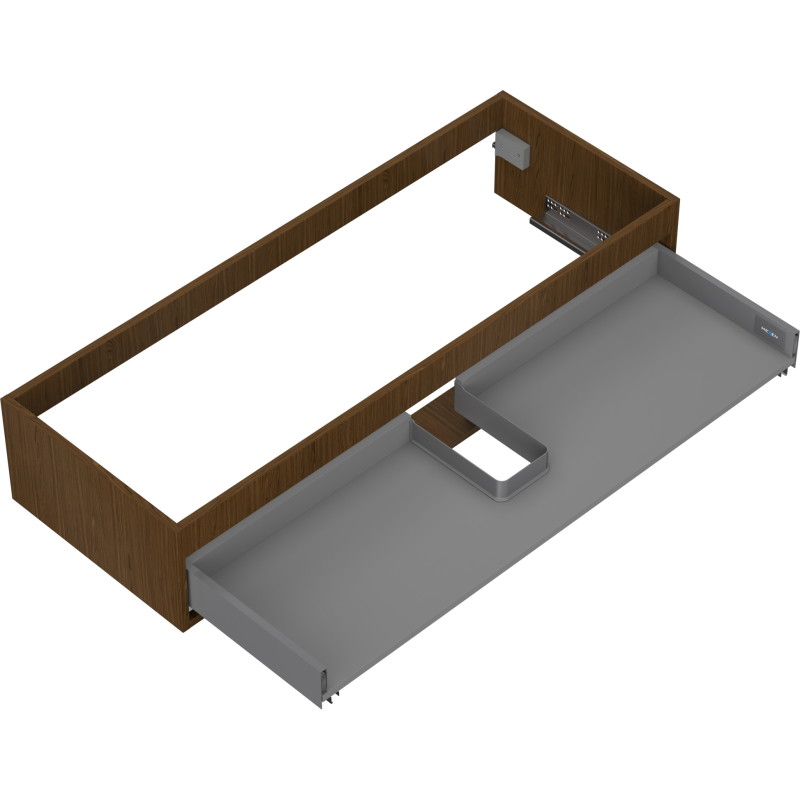 Mexen Box-A valamualuse kapi korpus 120 cm, 1 sahtel, pähkel - 91AX0-1200-235-1-86