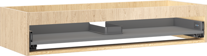 Mexen Box-A korpus till tvättställskåp 120 cm, 1 låda, ek - 91AX0-1200-235-1-81