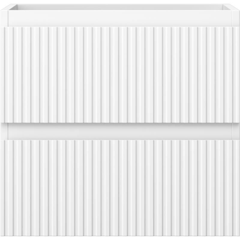 Mexen Rivel mobile da bagno sottolavabo 50 cm, 2 cassetti, scanalato, bianco opaco - 91A20-05047-2-BFF01