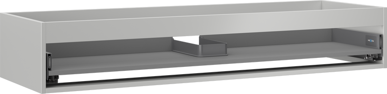 Mexen Box-A omara za umivalnik 140 cm, 1 predal, siva mat - 91AX0-1400-235-1-62