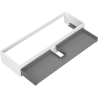 Mexen Box-A valamualuse kapi korpus 140 cm, 1 sahtel, valge matt - 91AX0-1400-235-1-01