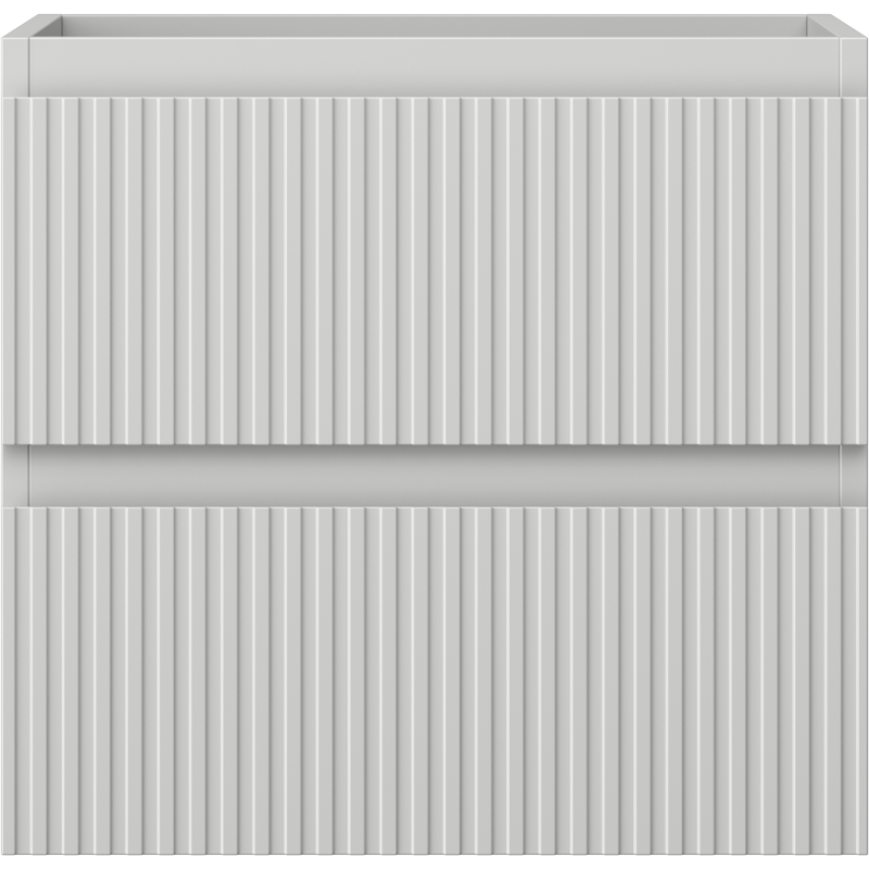 Mexen Rivel armadietto da bagno sottolavabo 50 cm, 2 cassetti, scanalato, grigio opaco - 91A20-05047-2-BFF62