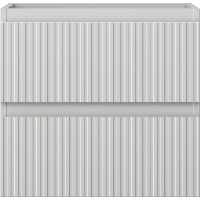 Mexen Rivel meuble de salle de bains sous-vasque 50 cm, 2 tiroirs, rainuré, gris mat - 91A20-05047-2-BFF62