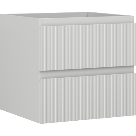 Mexen Rivel mueble de baño para lavabo de 50 cm, 2 cajones, ranurado, gris mate - 91A20-05047-2-BFF62