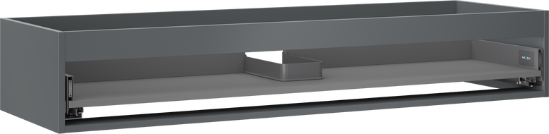 Mexen Box-A valamualuse kapi korpus 140 cm, 1 sahtel, matt grafiit - 91AX0-1400-235-1-66