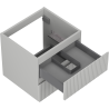 Mexen Rivel mueble de baño para lavabo de 50 cm, 2 cajones, ranurado, gris mate - 91A20-05047-2-BFF62