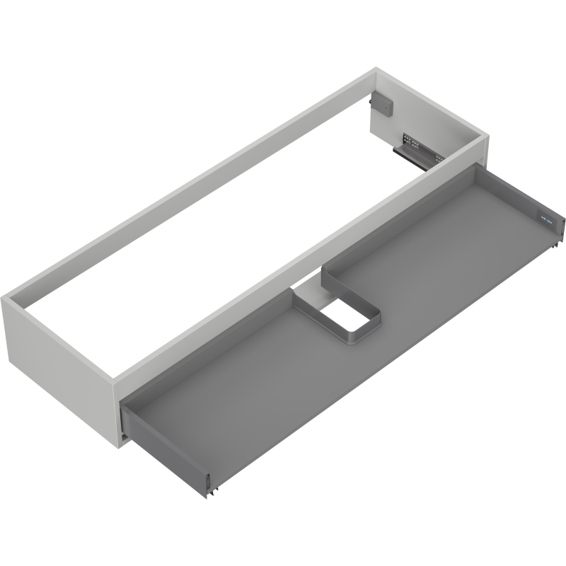 Mexen Box-A carcasa del mueble de lavabo 140 cm, 1 cajón, gris mate - 91AX0-1400-235-1-62