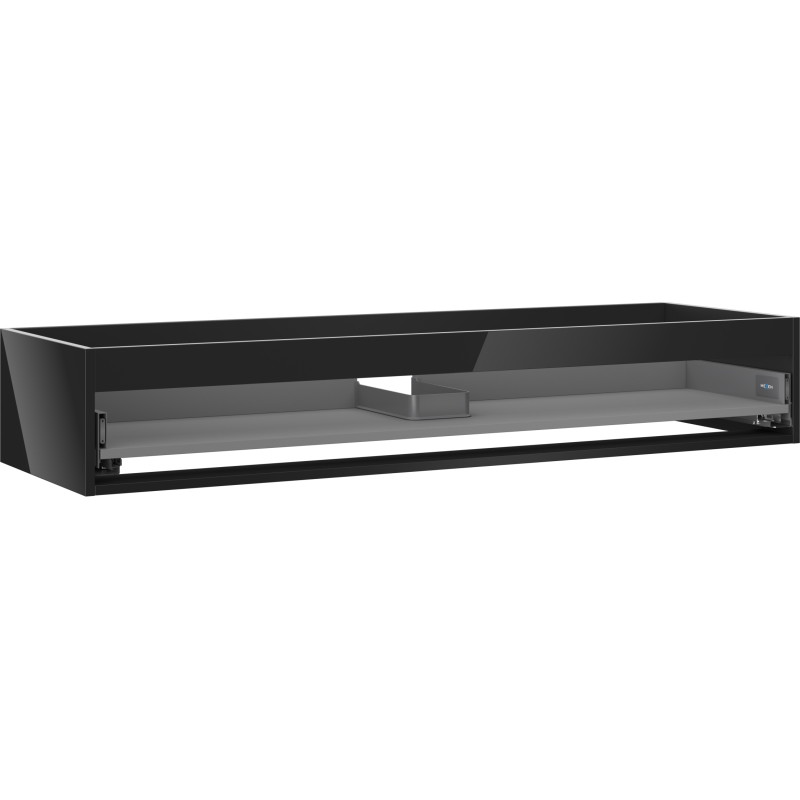 Mexen Box-A korpus ormarića ispod umivaonika 140 cm, 1 ladica, crni sjaj - 91AX0-1400-235-1-70