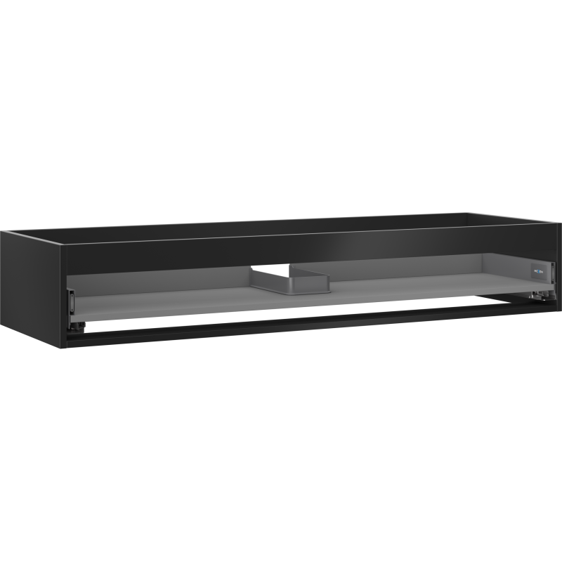 Mexen Box-A Korpus des Waschtischunterschranks 140 cm, 1 Schublade, Schwarz Matt - 91AX0-1400-235-1-71