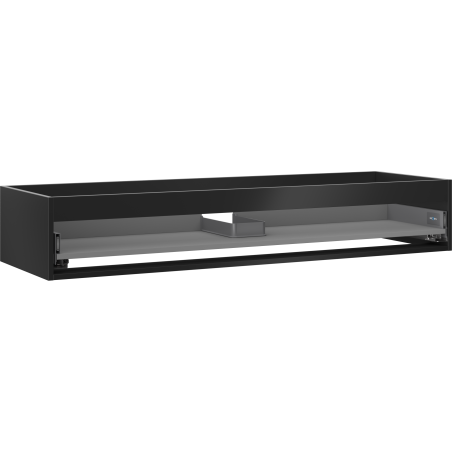 Mexen Box-A corpo de armário para lavatório 140 cm, 1 gaveta, preto mate - 91AX0-1400-235-1-71
