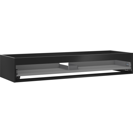 Mexen Box-A Korpus des Waschtischunterschranks 140 cm, 1 Schublade, Schwarz Matt - 91AX0-1400-235-1-71