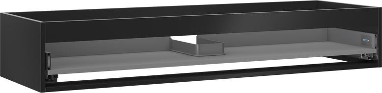 Mexen Box-A corps de meuble sous-lavabo 140 cm, 1 tiroir, noir mat - 91AX0-1400-235-1-71
