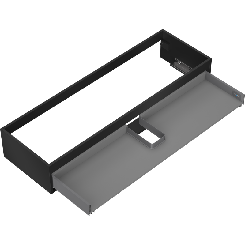 Mexen Box-A korpus szafki podumywalkowej 140 cm, 1 szuflada, czarny mat - 91AX0-1400-235-1-71