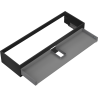 Mexen Box-A Korpus des Waschtischunterschranks 140 cm, 1 Schublade, Schwarz Matt - 91AX0-1400-235-1-71