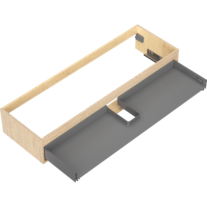 Mexen Box-A corpo dell'armadietto sotto lavabo 140 cm, 1 cassetto, rovere - 91AX0-1400-235-1-81